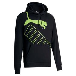 Felpa uomo cappuccio manica lunga slim Puma Big Logo nero ve