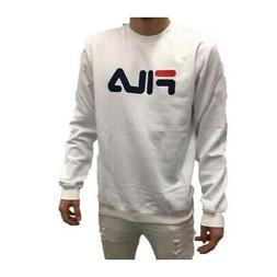 FELPA FILA UOMO CLASSIC PURE CON SCRITTA BIANCO