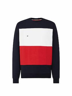 FELPA UOMO Tommy hilfiger COLORBLOCK SWEATSHIR, 0A4 BLU MW0M