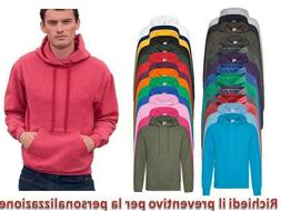 Felpa Uomo Con Cappuccio Maglia Tuta Cotone FRUIT OF THE LOO