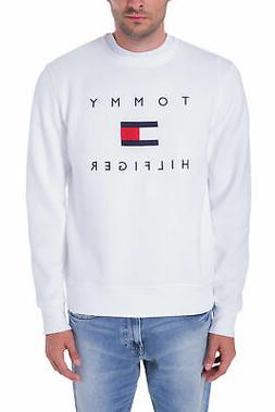 TOMMY HILFIGER - Felpa uomo con logo flag