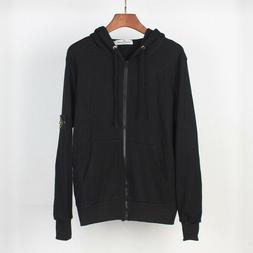 Felpa Uomo Con Zip Con Cappuccio IN COTONE SPESSO STONE ISLA