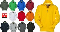 FELPA Uomo Cotone mezza zip trekking lavoro sport  Payper Mi