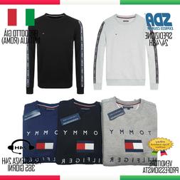 FELPA TOMMY HILFIGER Uomo Cotone Polo Maglietta Maglione SAL