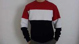 FOOTEX Felpa Uomo Donna Cotone Girocollo Colore Blue/Bianco/