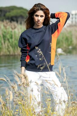 Felpa Uomo Donna Girocollo Maglia Maglione Invernale Maniche