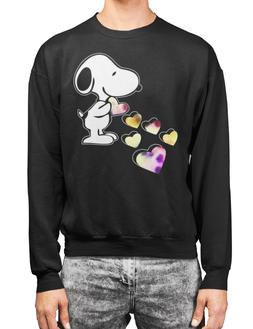Felpa Uomo Donna Maglione Snoopy Cuore Love Cane No cd lp Id