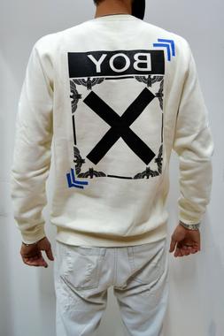 BOY LONDON - Felpa Uomo Donna Unisex Girocollo Chiusa Casual