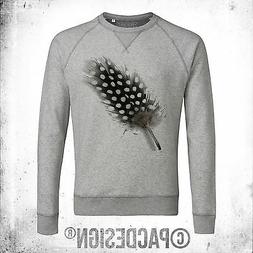 FELPA UOMO FASHION FUNNY PIUMA POIS BLACK AND WHITE SWEETIES