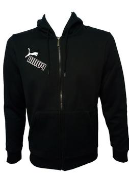 Puma Felpa Uomo Full zip con Cappuccio tg M Cotone felpato B
