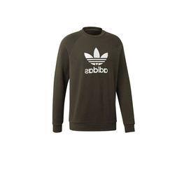 Felpa uomo Garzata Adidas Original Trifoglio Girocollo DM783