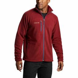 Felpa Uomo in Pile COLUMBIA col. Rosso Scuro