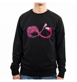 FELPA UOMO INFINITY FLAMINGO ANIMAL PINK FENICOTTERO HEY HE0