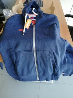 Felpa Uomo invernale blu SUPERDRY X Large