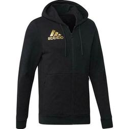 Felpa uomo inverno Adidas Sport ID full zip Cappuccio ED7595