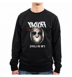 FELPA UOMO JASON LOVE HORROR MOVIES HALLOWEEN FRIDAY 13 VENE