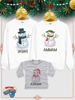 Pap&agrave; Mamma Figlia Natale Natalizie M11