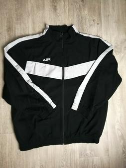 Fila felpa uomo nera modello giacca tuta cerniera con logo t