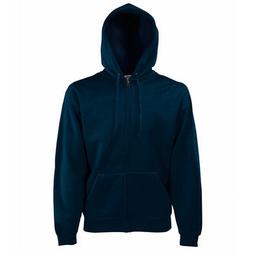 Felpa Uomo FRUIT OF THE LOOM Full Zip e Cappuccio Vari Color