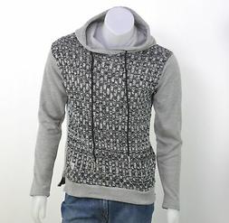 FELPA UOMO RAGAZZO CAPPUCCIO INSERTI FANTASIA ZIP LATERALI M