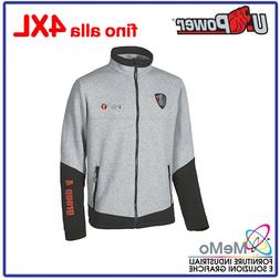 FELPA UOMO ragazzo in GRIGIO u power PS polsino costine INVE
