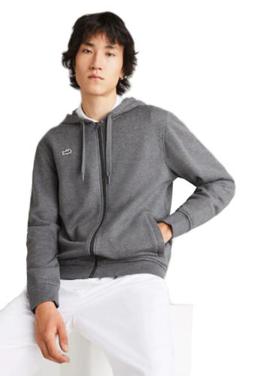 Felpa Lacoste uomo sh1551 00 grigia