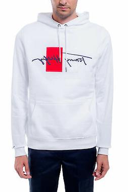TOMMY HILFIGER - Felpa uomo signature con cappuccio