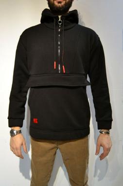 Felpa Uomo Tascone Invernale Con Cappuccio Maglione Casual M