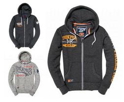 felpa uomo Superdry vintage authentic duo ziphood eclipse na