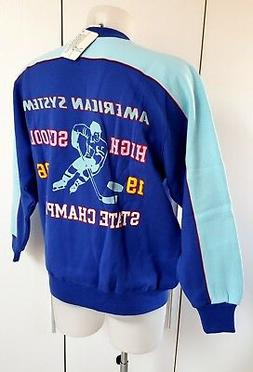 AMERICAN SYSTEM Felpa  Jacket Blu Olmes Carretti ANNI 80 VIN