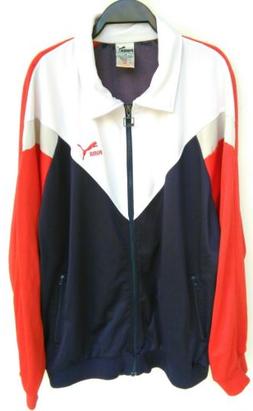 PUMA FELPA ZIP ANNI 80 TG XL VINTAGE UOMO PUMA SWEATER TRECK