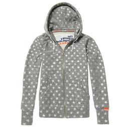 Felpa zip cappuccio SUPERDRY wmns orange label aop ziphood w