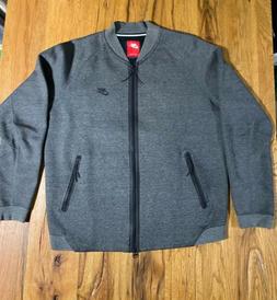 Nike Felpa Zip Colore Grigio Taglia Large