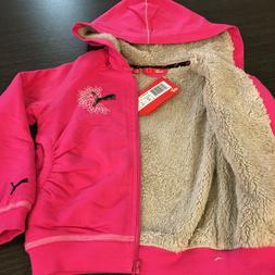 PUMA Felpa Zip con Cappuccio Bambina Rosa 6 Anni