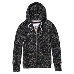 Felpa zip con cappuccio donna SUPERDRY orange label aop ziph