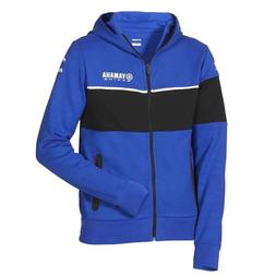 YAMAHA FELPA ZIP HOODY COMWALL BLU RACING UOMO