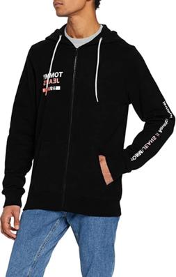 Tommy Hilfiger FELPA ZIP  Uomo Mod. DM0DM07415  BBU BLACK