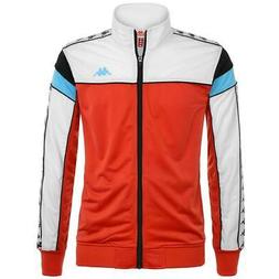KAPPA FELPA ZIP BAMBINO ROSSO NERO TURCHESE 303LP60