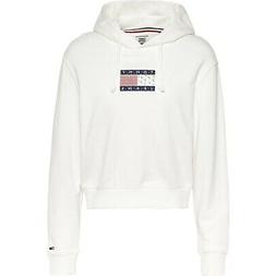 Con Cappuccio Donna Tommy Hilfiger Dw0dw08817 Bianco Dw0dw08