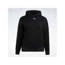 Con Cappuccio Donna Reebok Felpa Oversize Nero Fu2521