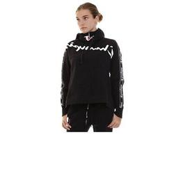 Con Cappuccio Donna Champion Hooded Sweatshirt Nero 111928-k