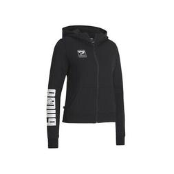 Con Cappuccio Donna Puma Rebel Full-zip Hoodi Puma Black Ner
