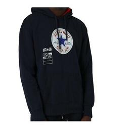 Con Cappuccio Uomo Converse 10021331 Fleece Hood Converse Bl