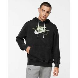 Con Cappuccio Uomo Nike Felpa Retro Hod Nero Cz7830 010