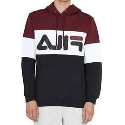 Con Cappuccio Uomo Fila Men Night Blocked Hoody Tawny Port-b