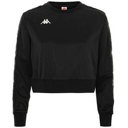 Senza Cappuccio Donna Kappa 222 Banda Ahmis Black-white Nero