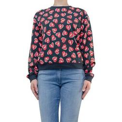 Senza Cappuccio Donna Love Moschino Felpa Girocollo Allover 