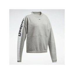 Senza Cappuccio Donna Reebok Felpa Myt Grigio Fu2389