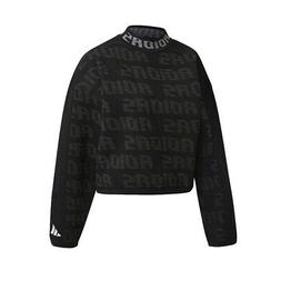 Senza Cappuccio Donna Adidas W Ur Crew Knit Nero Fs2386