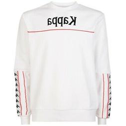 Senza Cappuccio Uomo Kappa 222banda Denai White-orange Flame